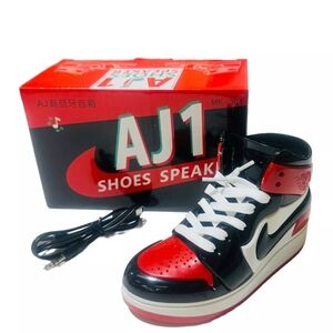 Air Jordan Nike Shoe Bluetooth Speaker - Black and Red